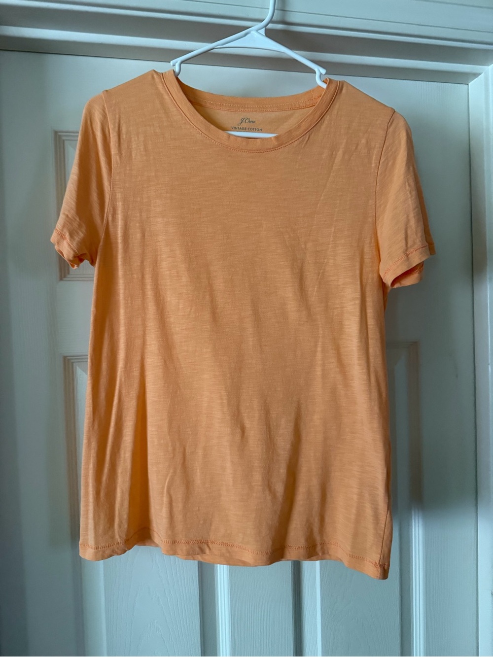 J. Crew Short-Sleeve Crewneck Tee in Soft Peach